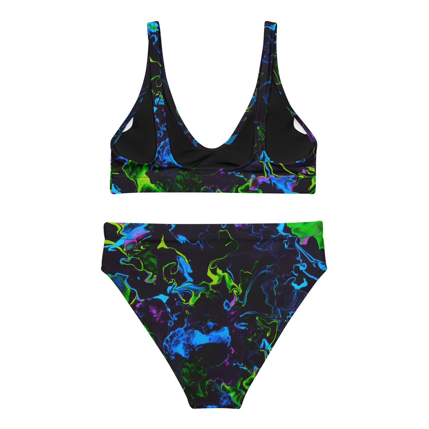 Neon Vapors 2 Recycled High-Waisted Bikini