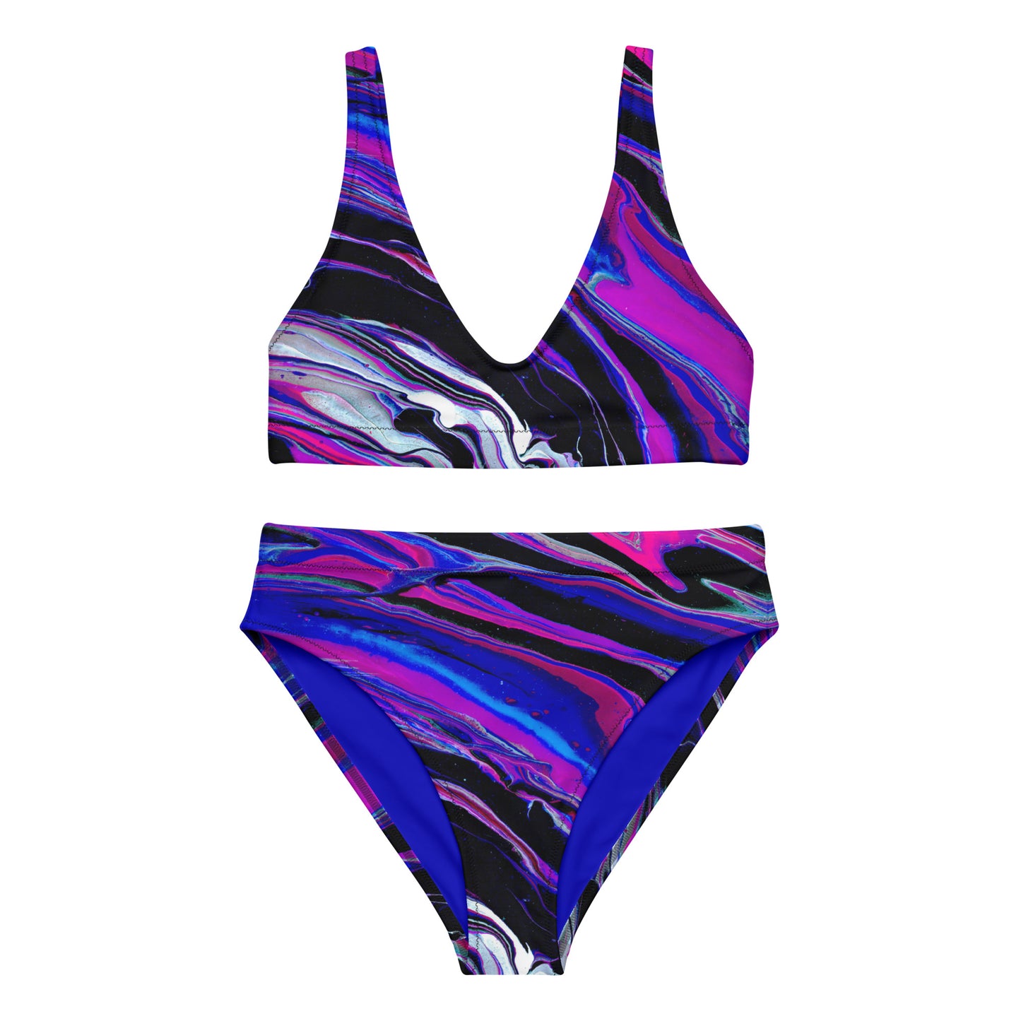 Melted Recycled High-Waisted Bikini
