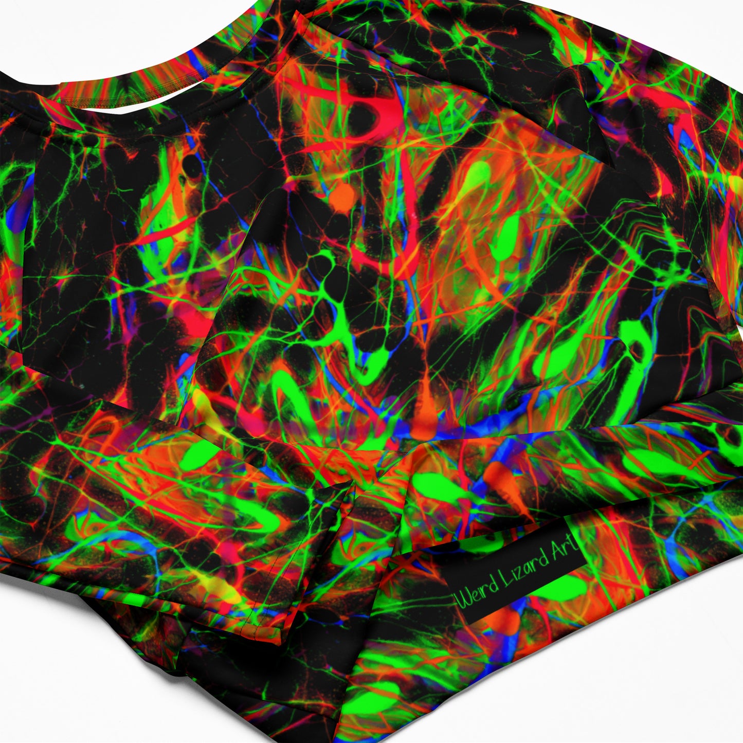 90s Vibe Recycled Long-Sleeve Crop Top