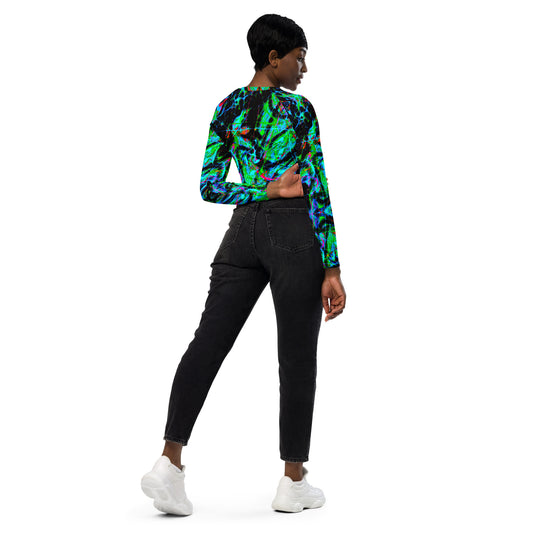 90s Vibe 2 Recycled Long-Sleeve Crop Top