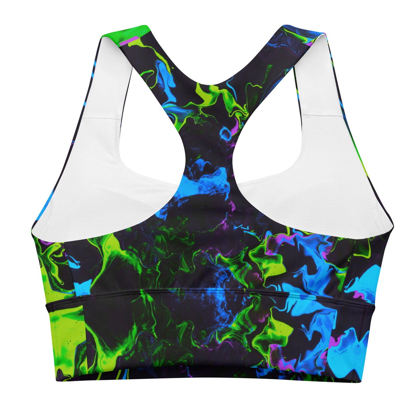 Neon Vapors 2 Recycled Longline Sports Bra