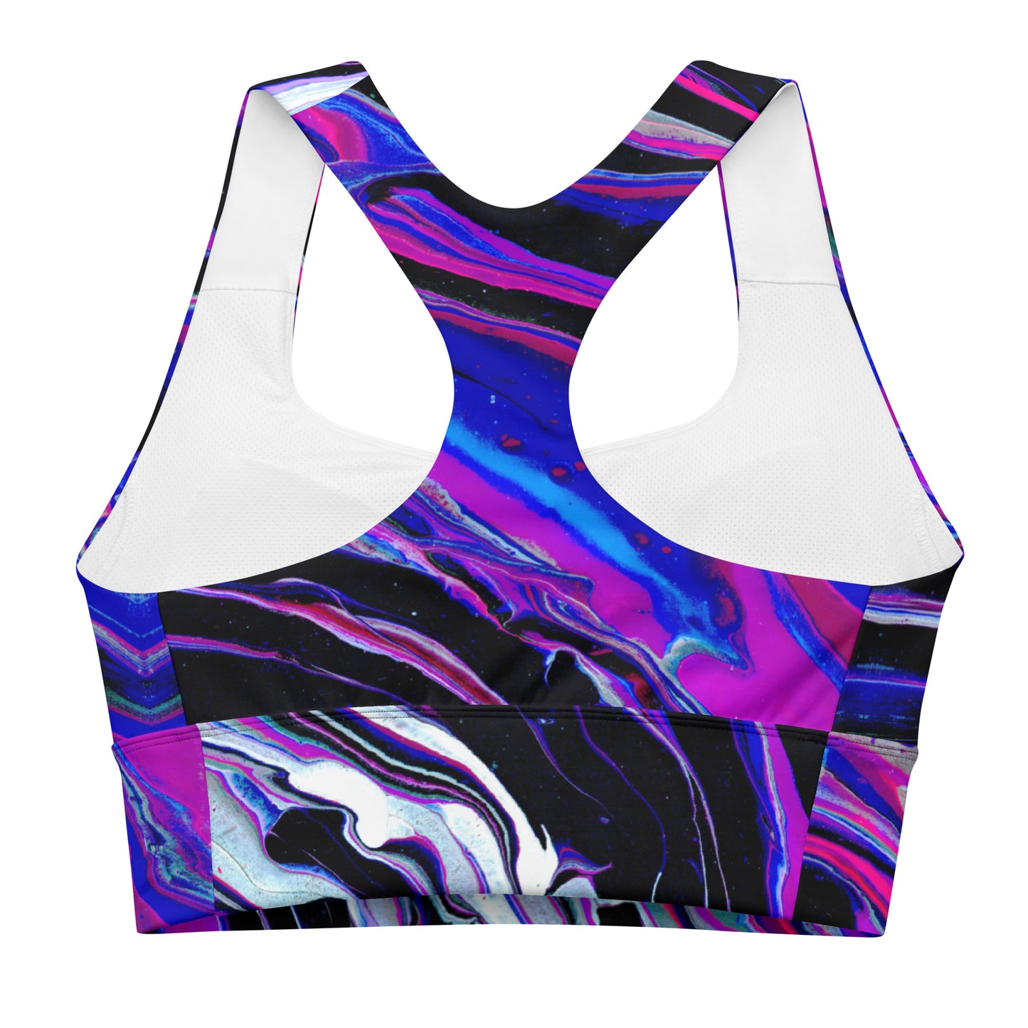 Melted Recycled Longline Sports Bra