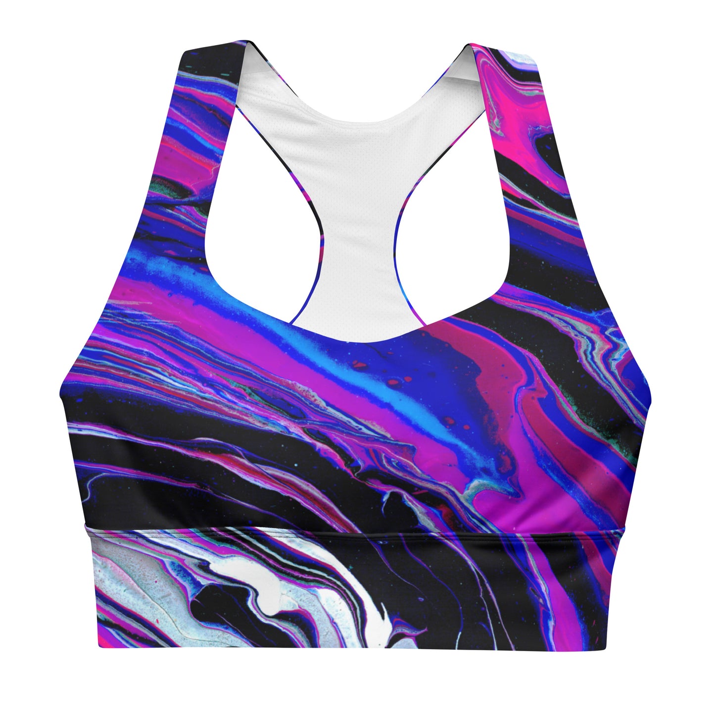 Melted Recycled Longline Sports Bra
