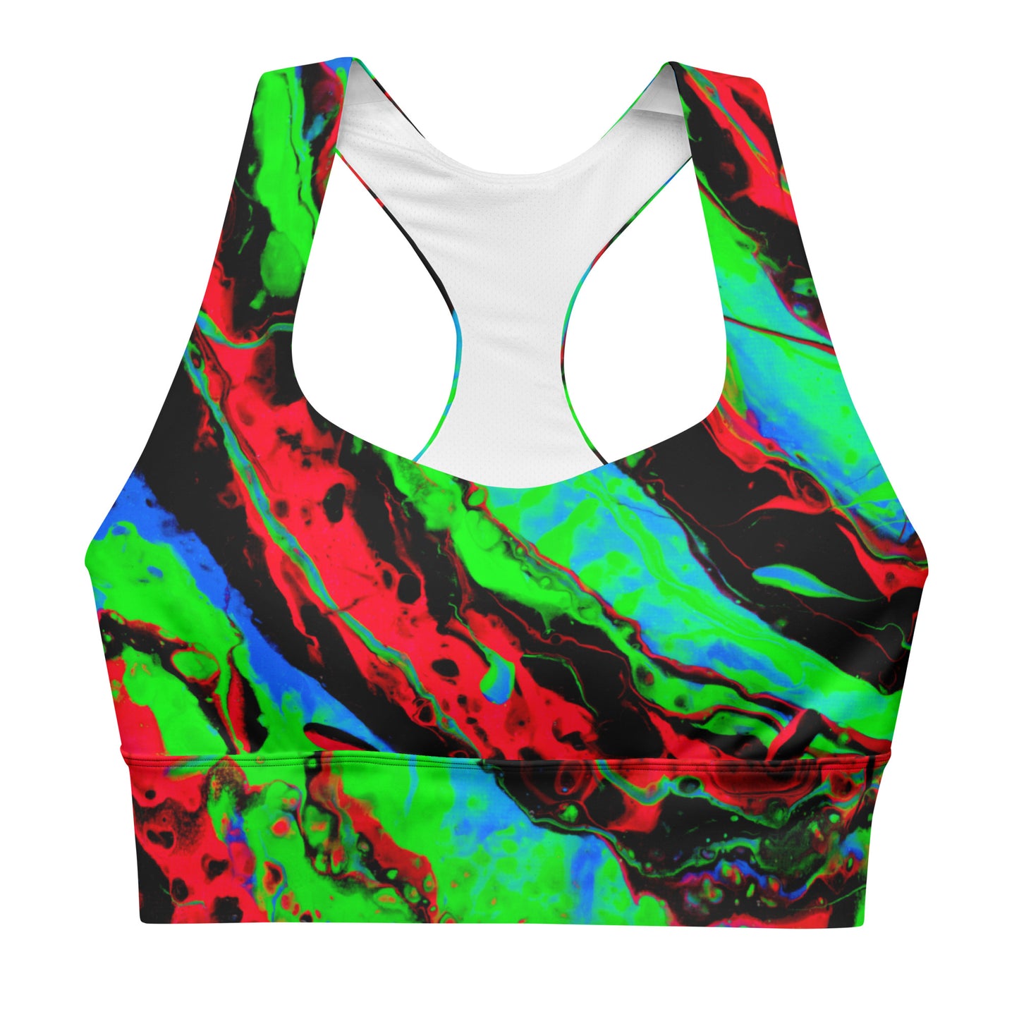 Toxic Decay Recycled Longline Sports Bra