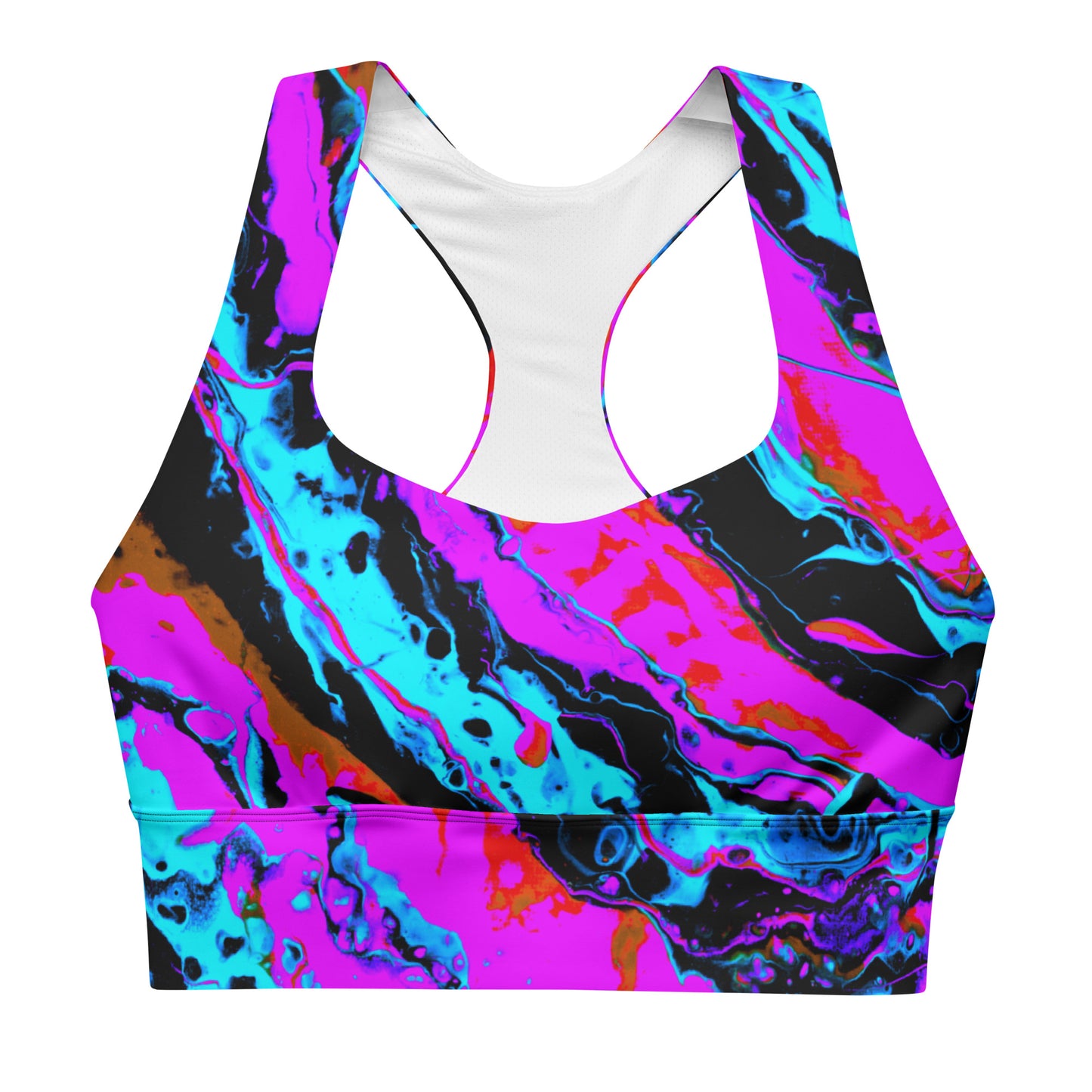 Toxic Decay 2 Recycled Longline Sports Bra