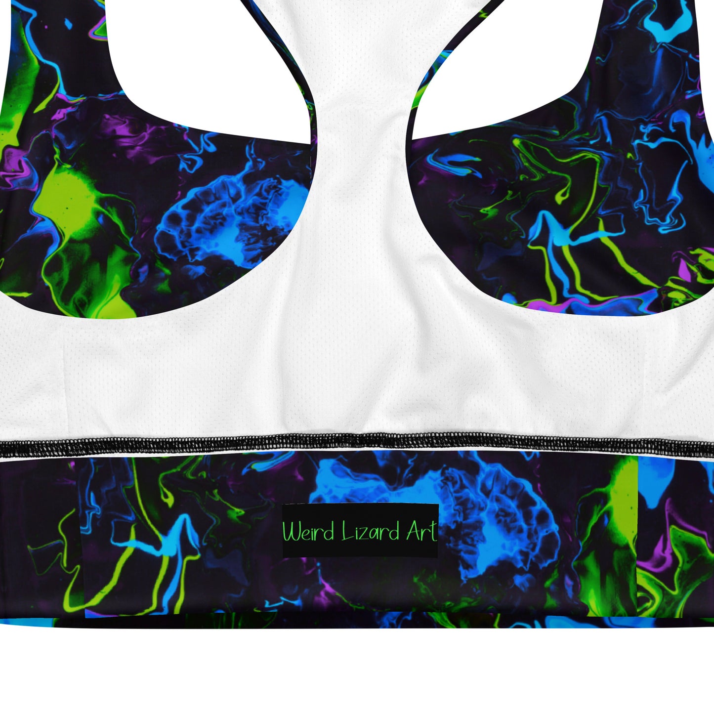 Neon Vapors 2 Recycled Longline Sports Bra