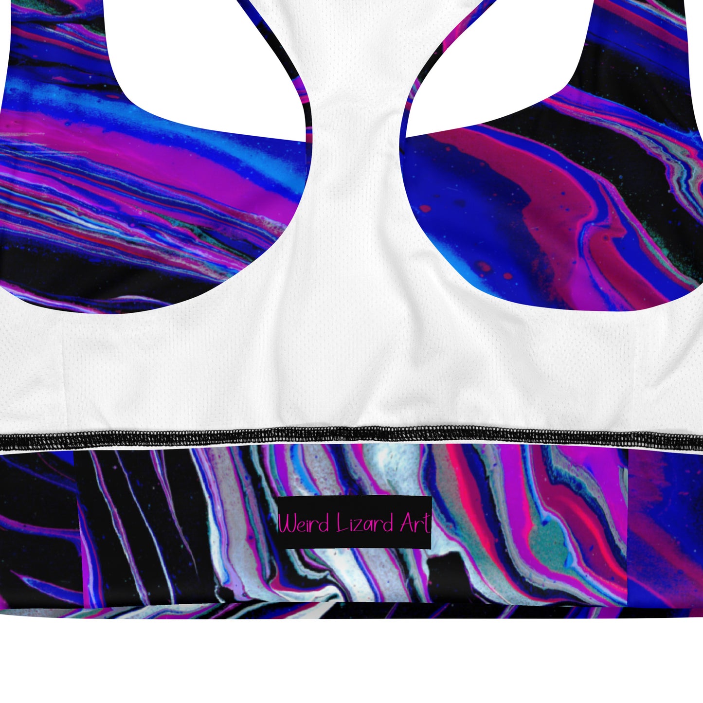 Melted Recycled Longline Sports Bra