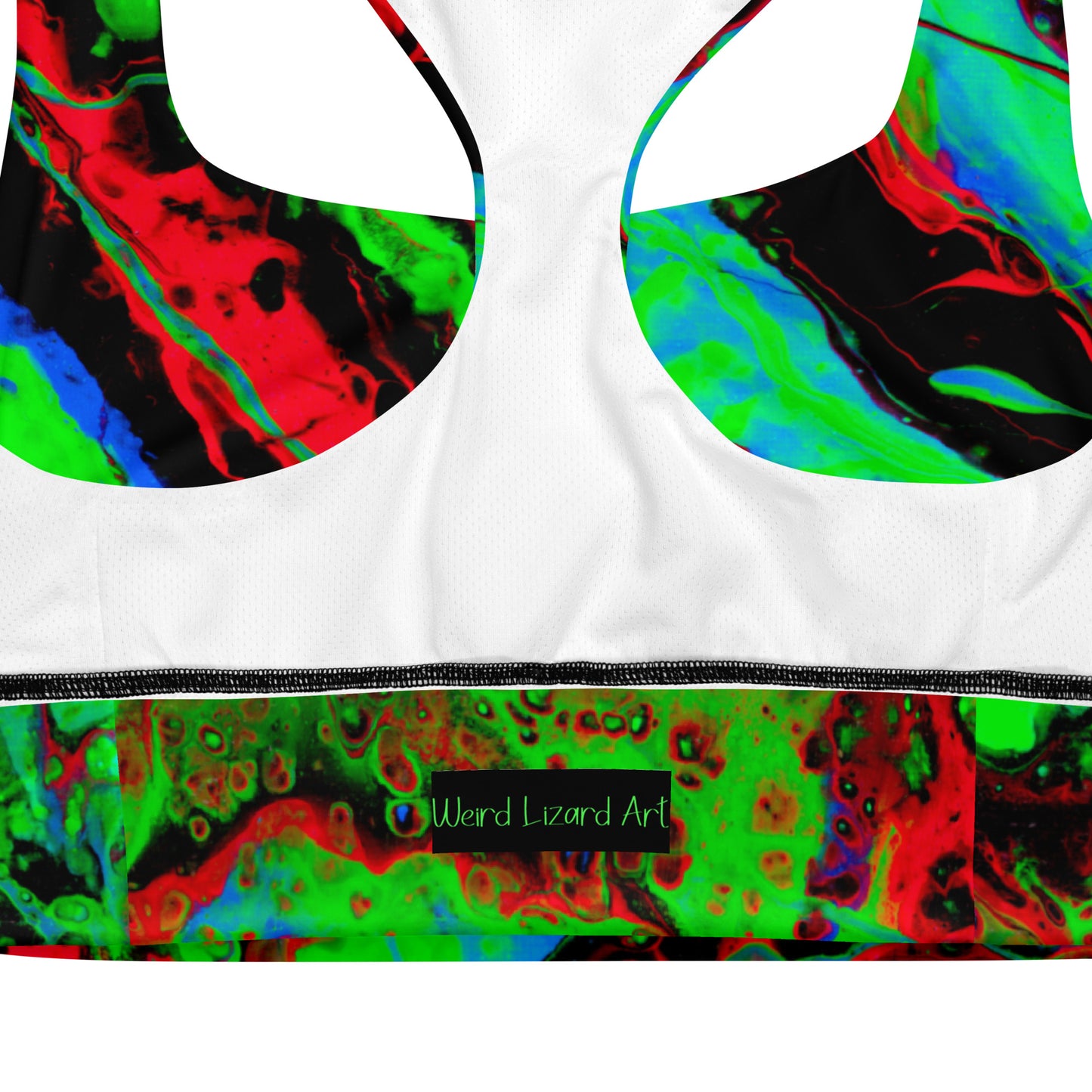 Toxic Decay Recycled Longline Sports Bra
