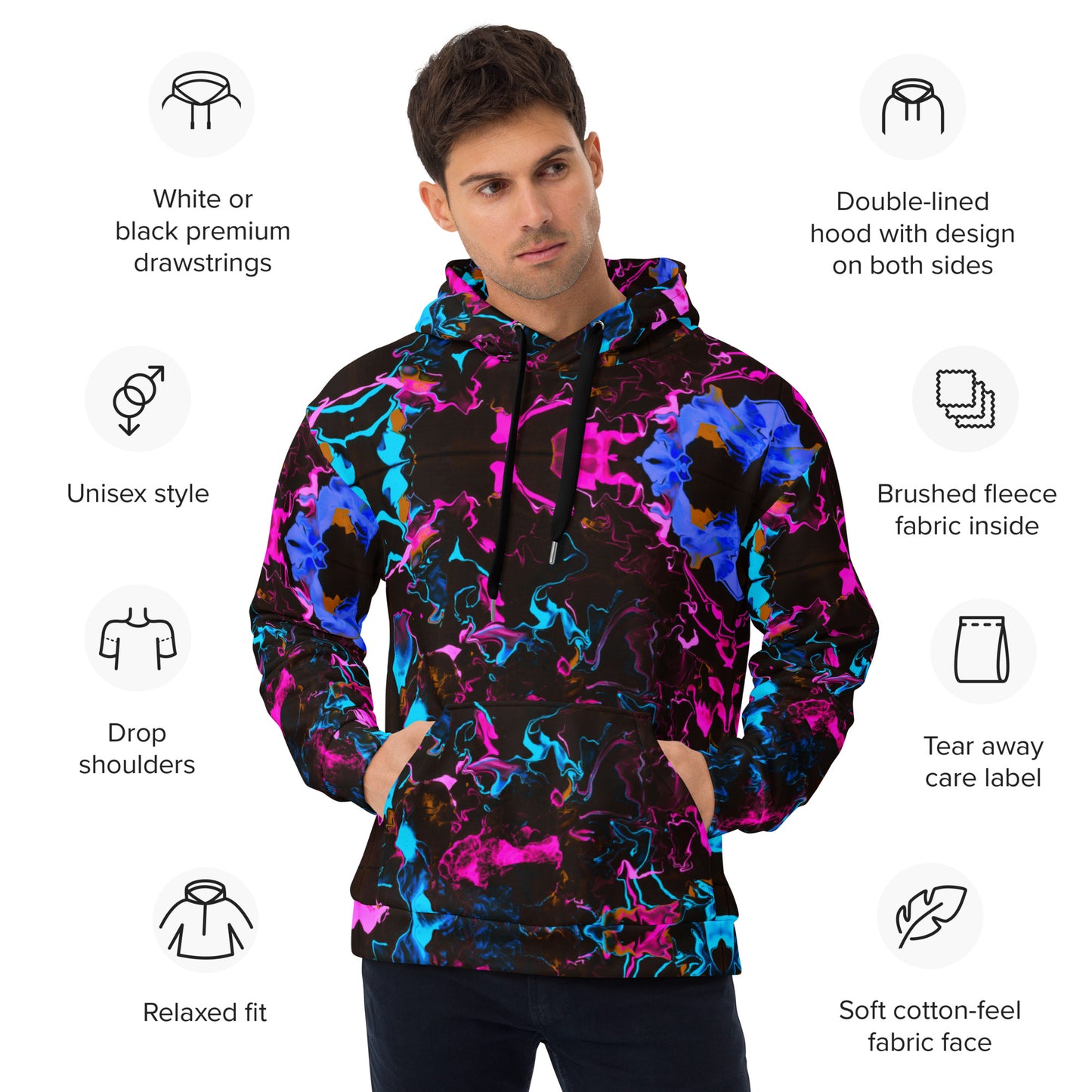 Neon Vapors 3 Unisex Hoodie