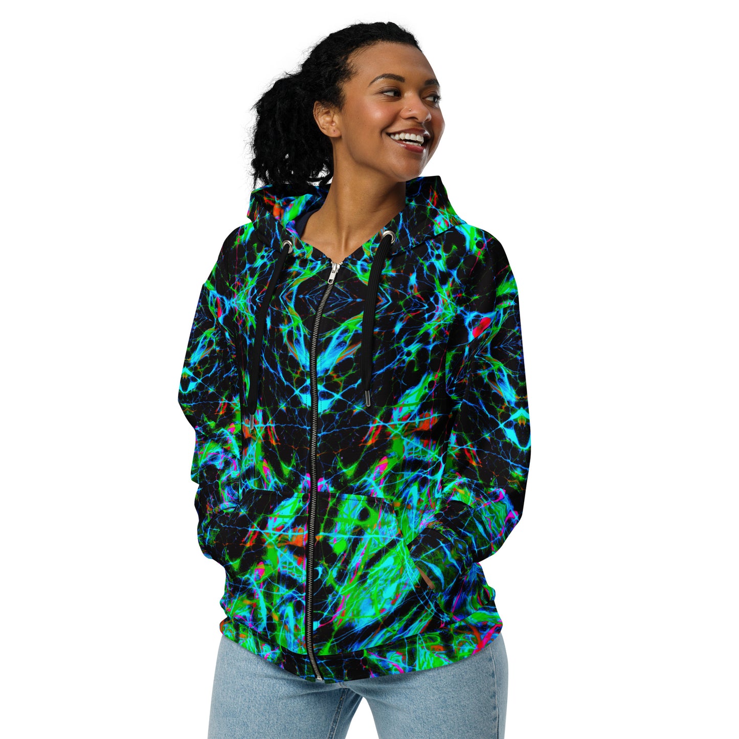 90s Vibe 2 Unisex Zip Hoodie