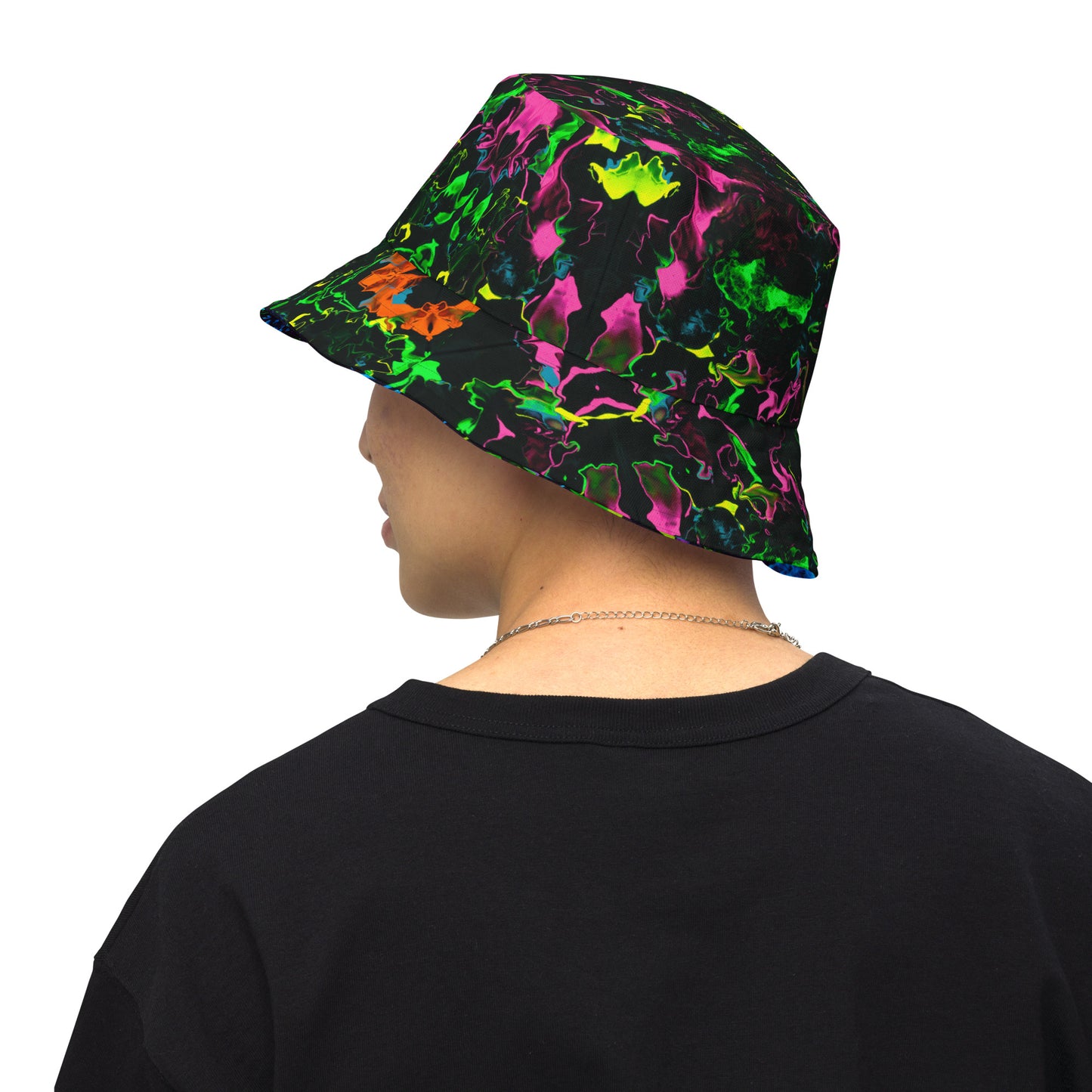 Neon Vapors Reversible Bucket Hat