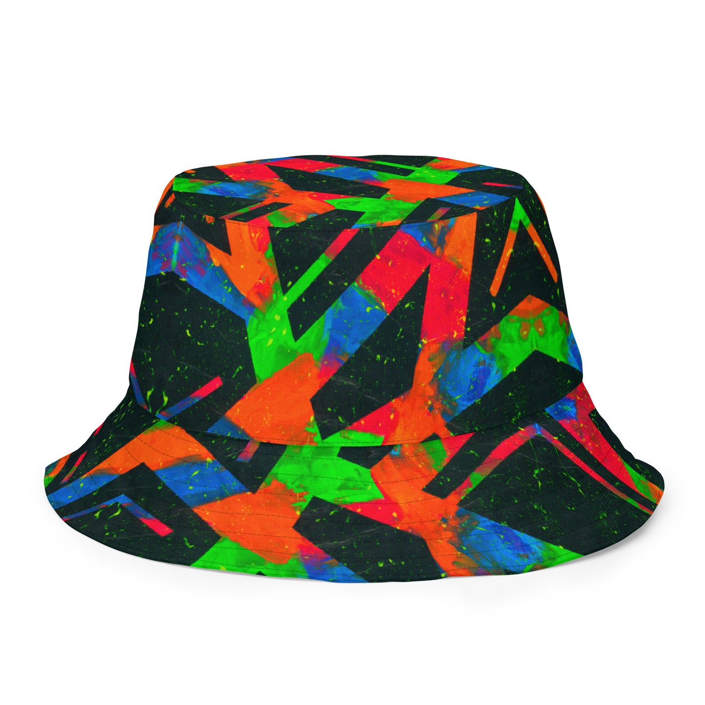Neon Fracture Reversible Bucket Hat