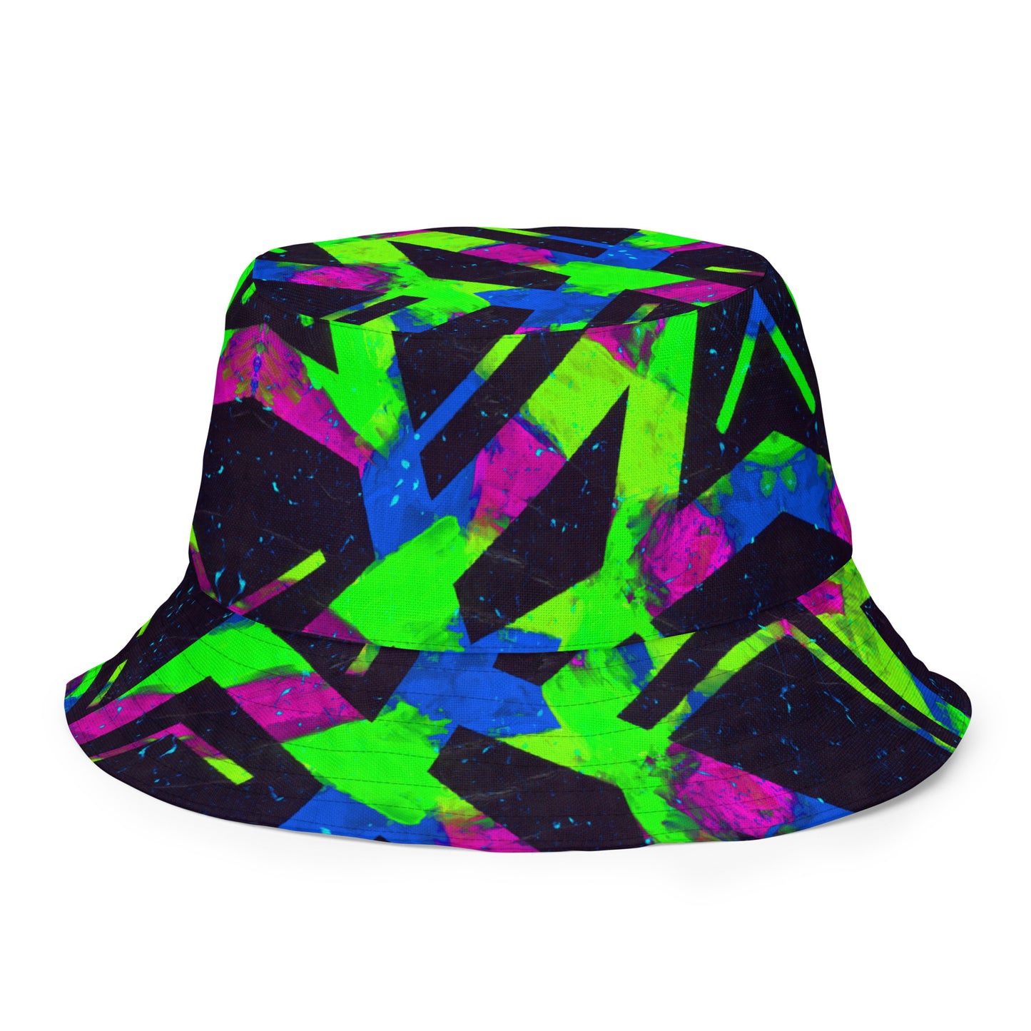 Neon Fracture Reversible Bucket Hat