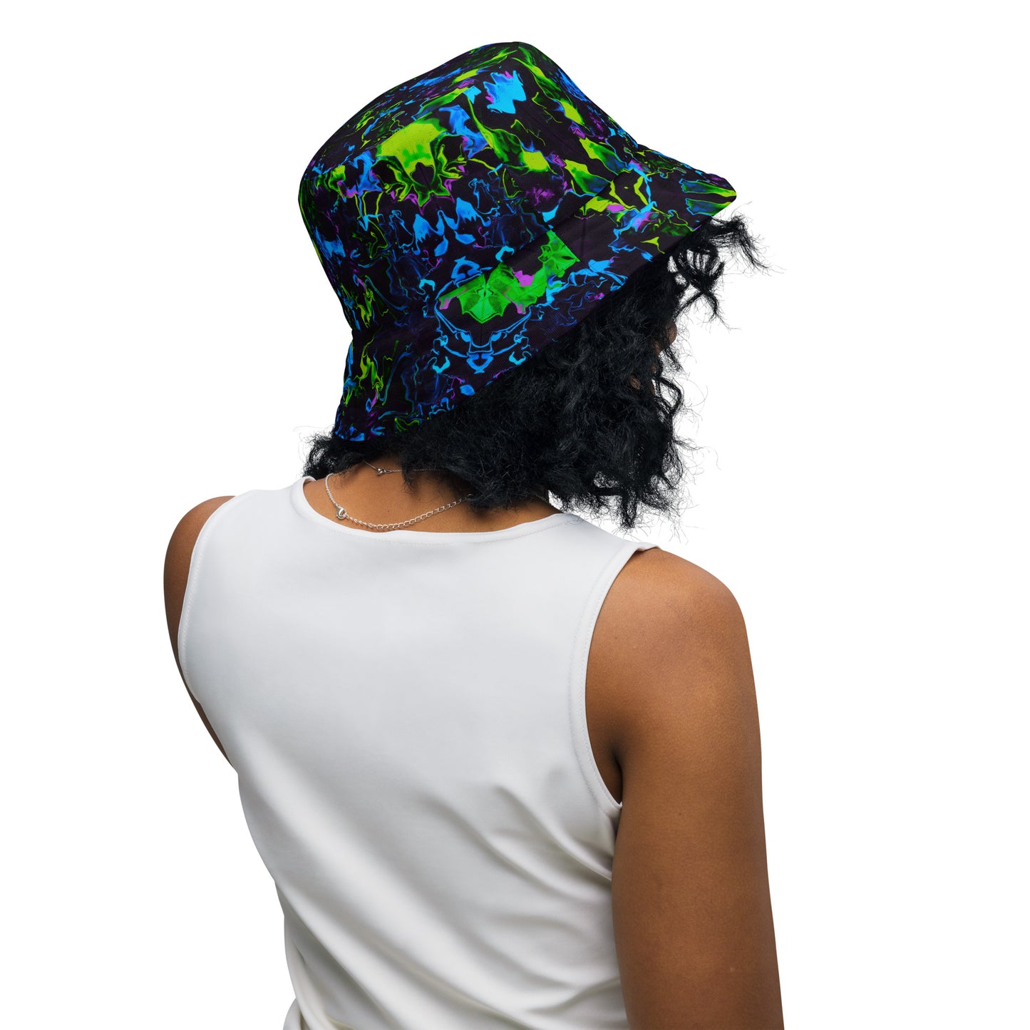 Neon Vapors Reversible Bucket Hat