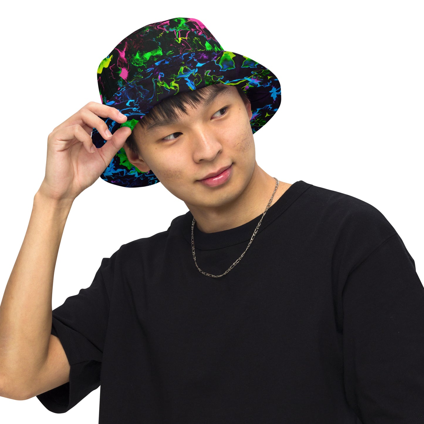 Neon Vapors Reversible Bucket Hat