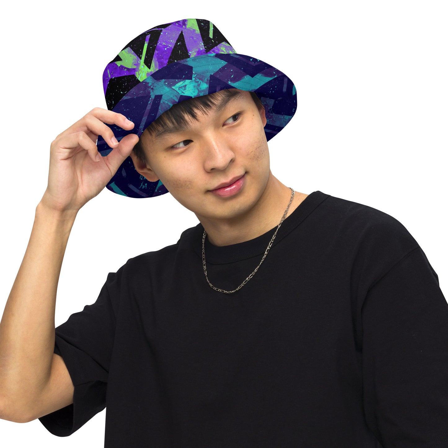 Neon Fracture 3 Reversible Bucket Hat