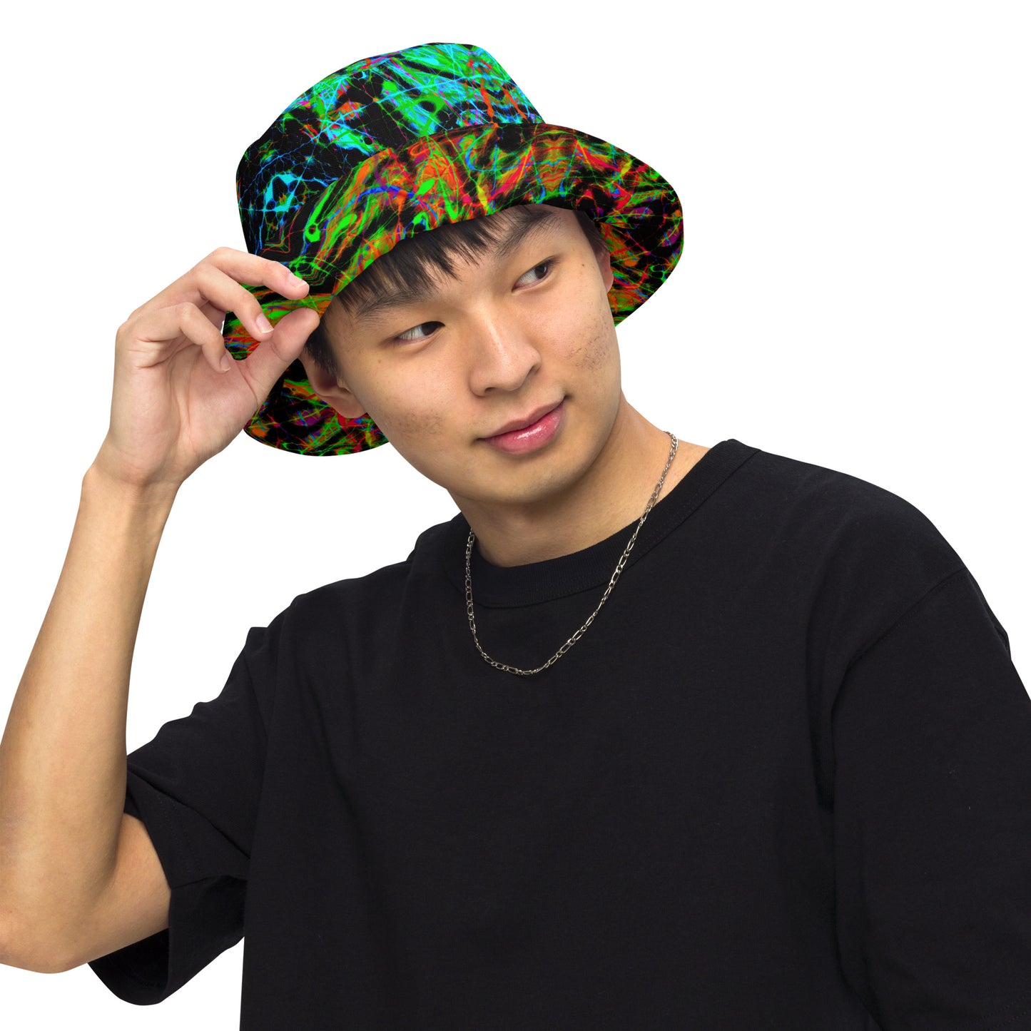 90s Vibe Reversible Bucket Hat