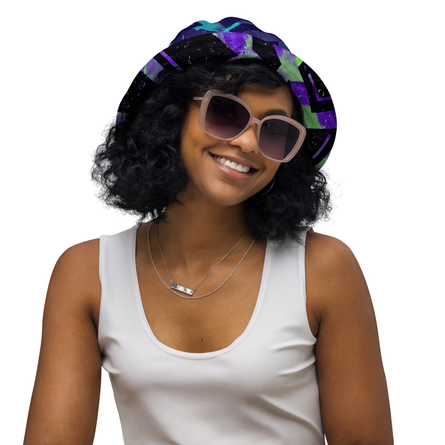 Neon Fracture 3 Reversible Bucket Hat