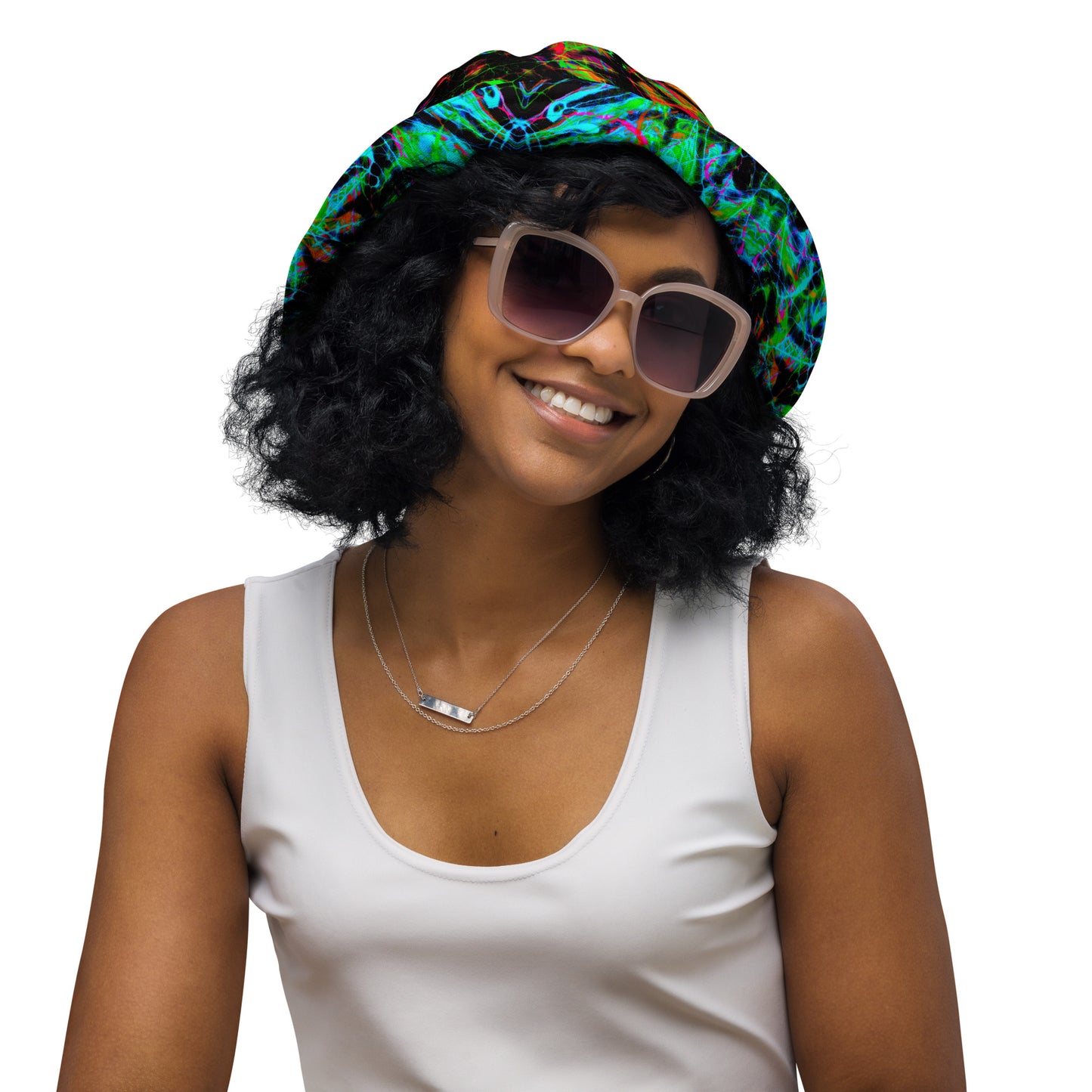 90s Vibe Reversible Bucket Hat