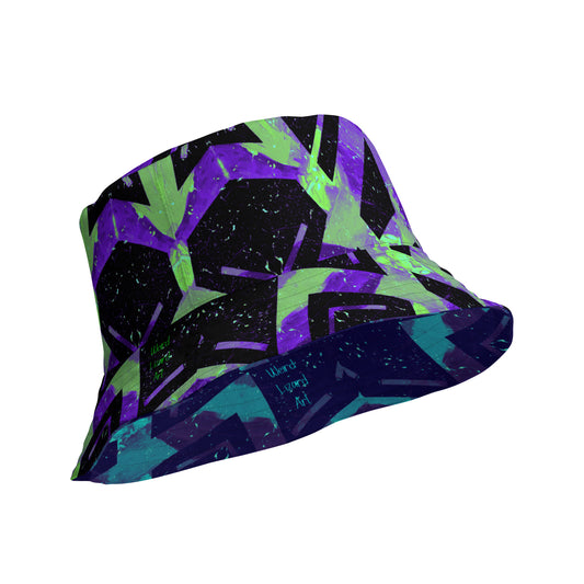 Neon Fracture 3 Reversible Bucket Hat