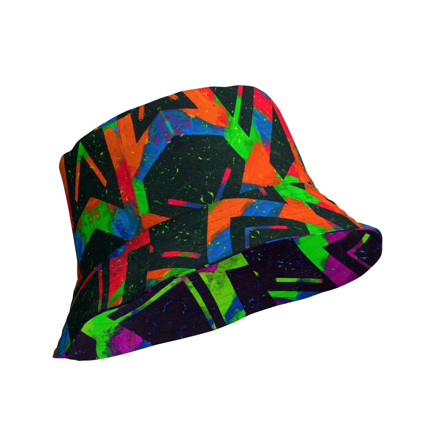 Neon Fracture Reversible Bucket Hat