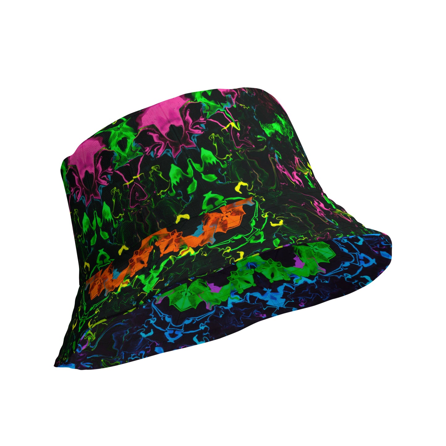 Neon Vapors Reversible Bucket Hat