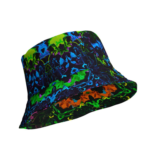 Neon Vapors Reversible Bucket Hat