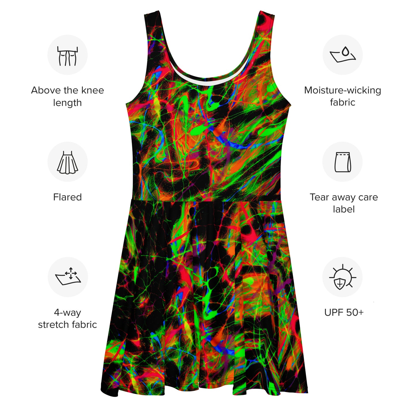 90s Vibe Skater Dress