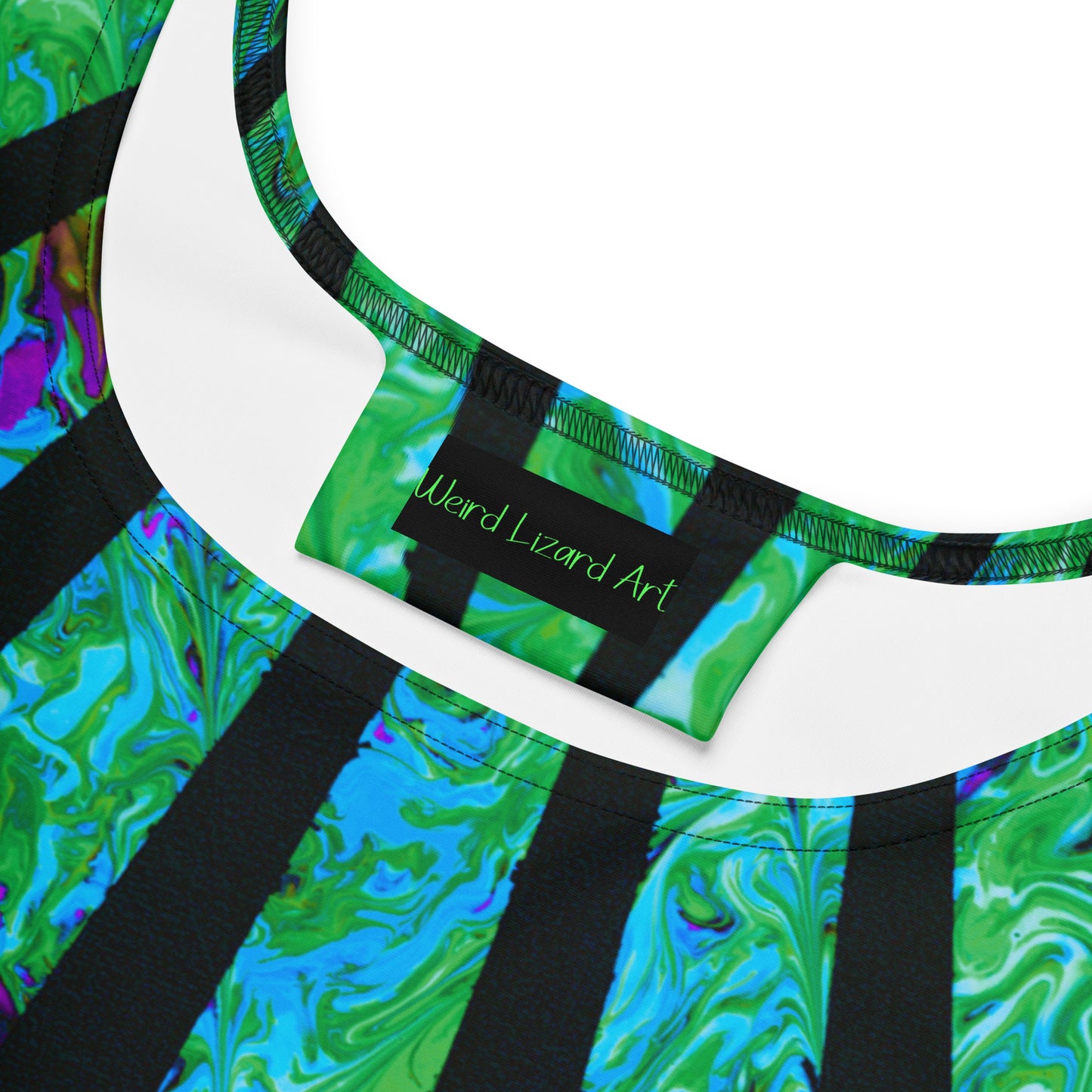 Sunshine & Shrooms (Green) Skater Dress