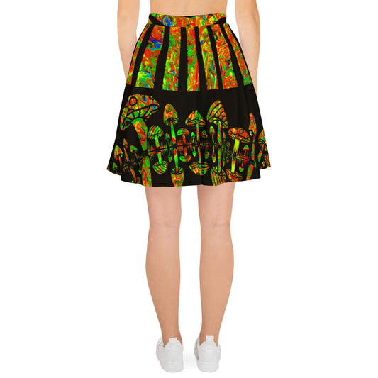 Sunshine & Shrooms Skater Skirt