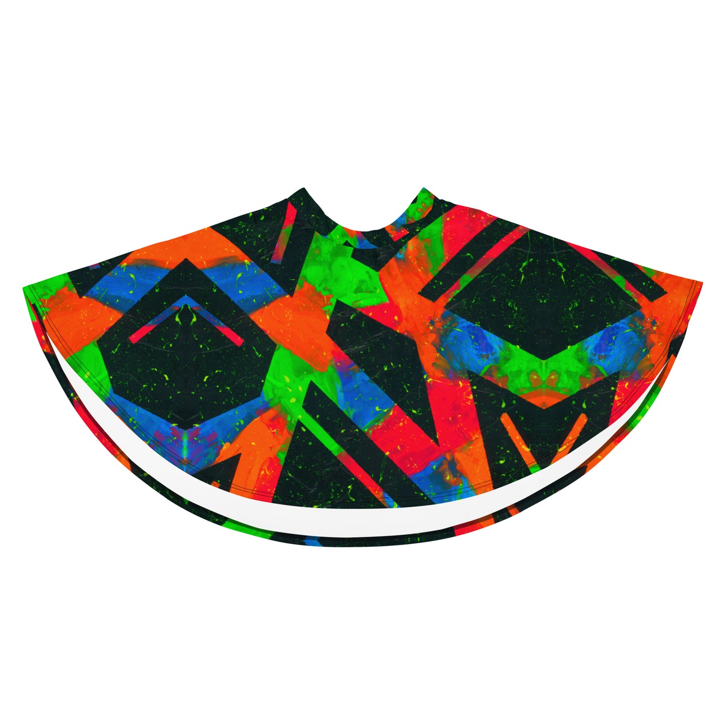 Neon Fracture Skater Skirt