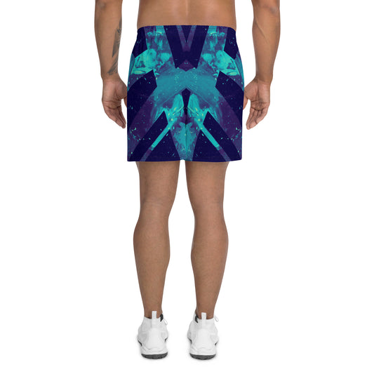 Neon Fracture 3 Unisex Athletic Long Shorts