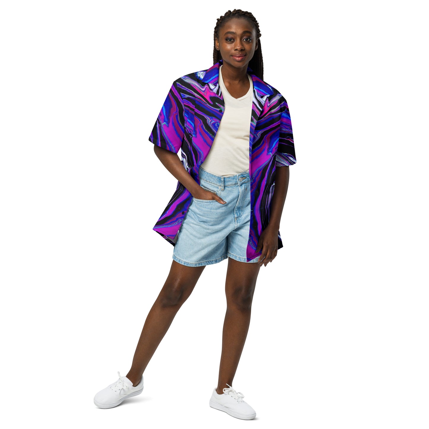 Melted Unisex Button Shirt