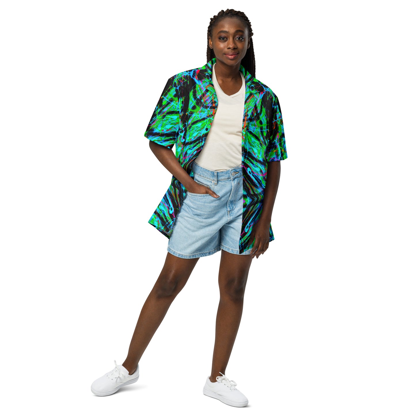 90s Vibe 2 Unisex Button Shirt