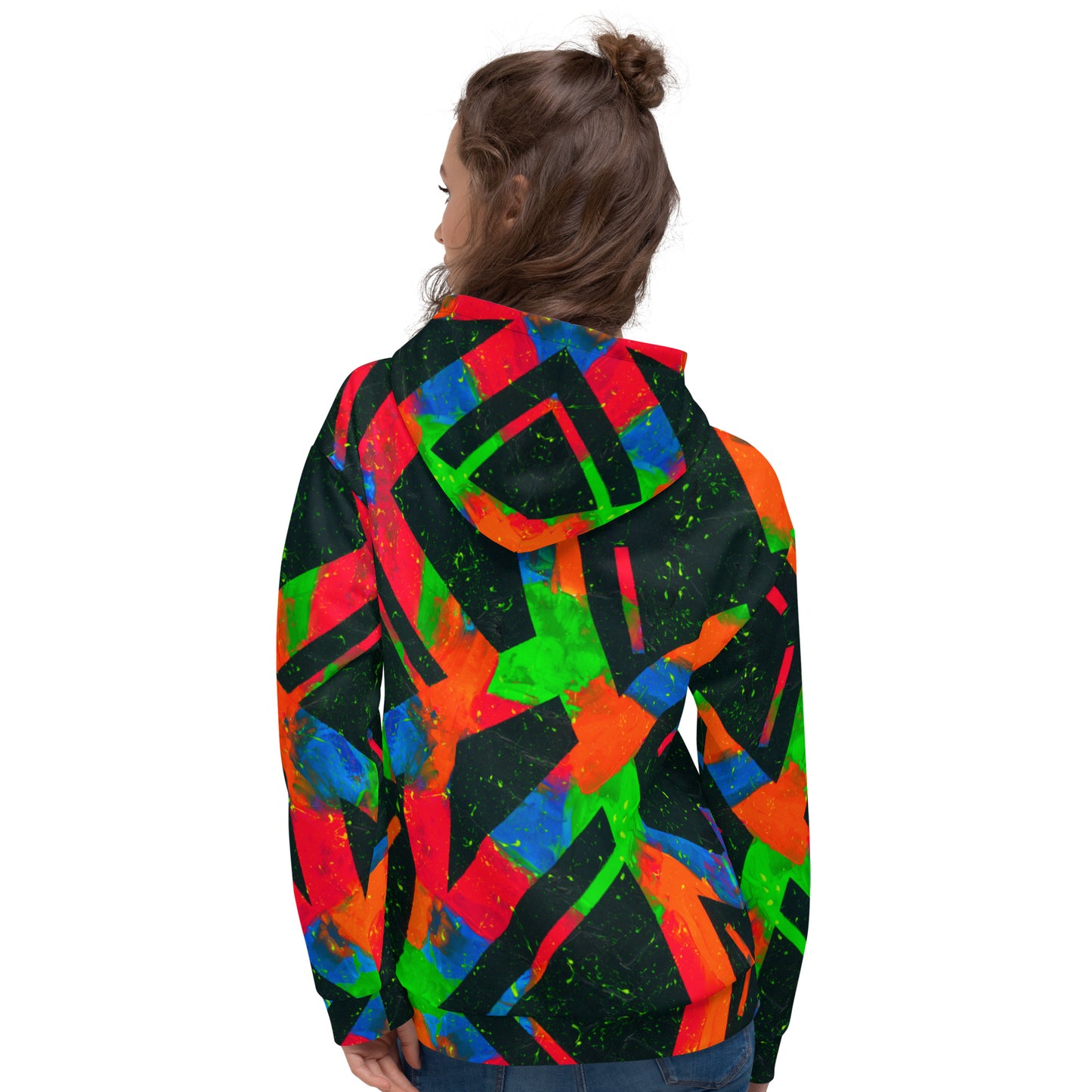 Neon Fracture Unisex Hoodie