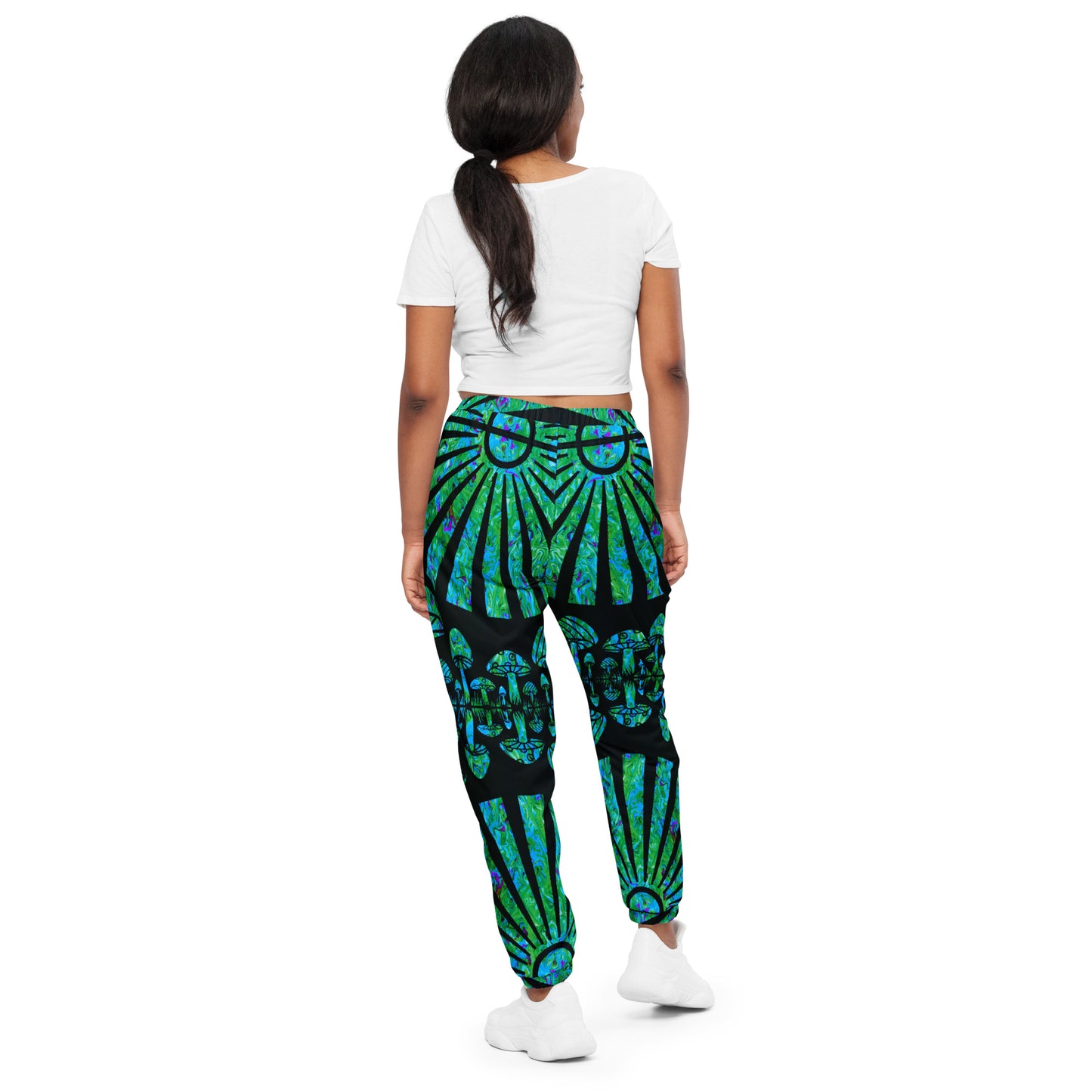 Sunshine & Shrooms (Green) Unisex Track Pants
