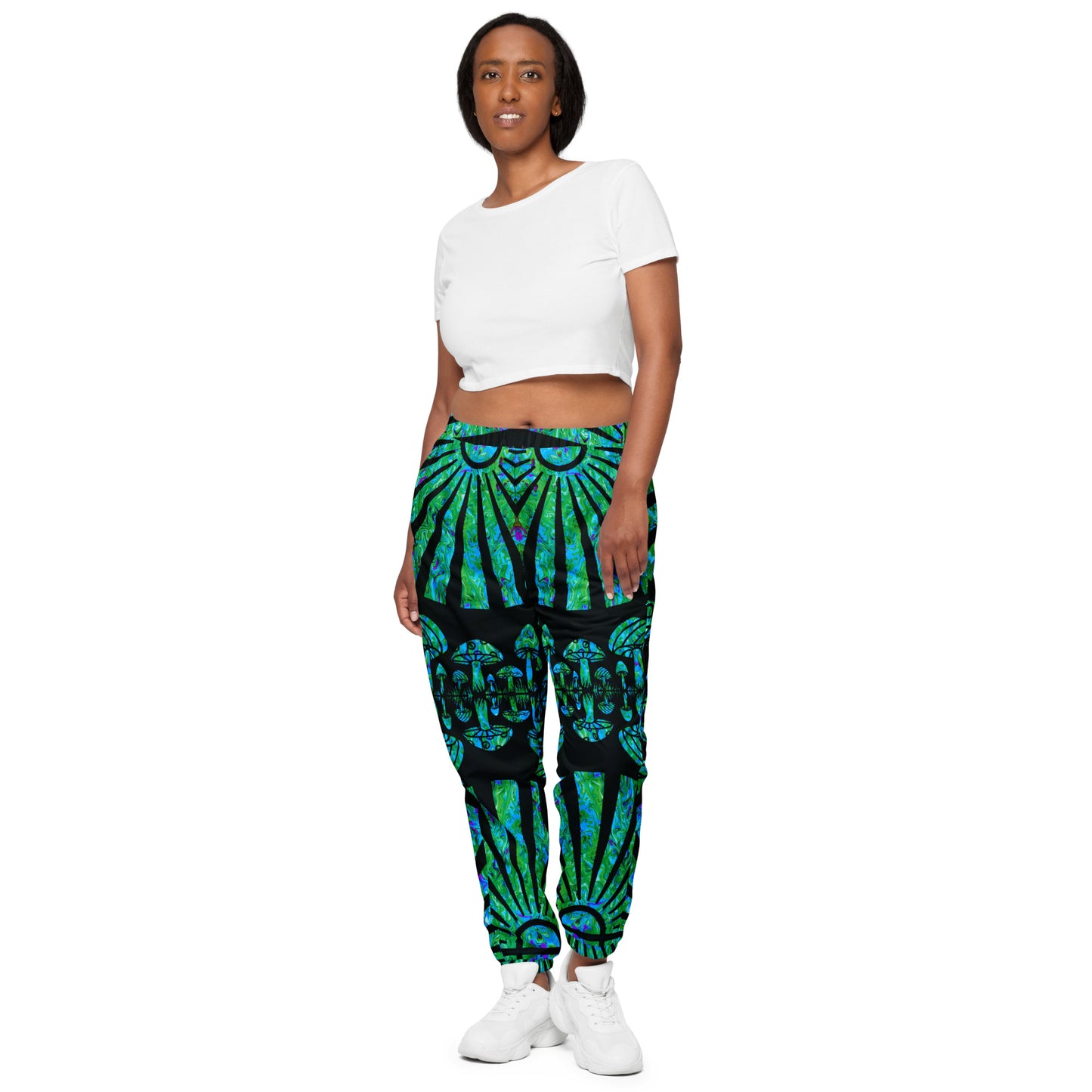 Sunshine & Shrooms (Green) Unisex Track Pants