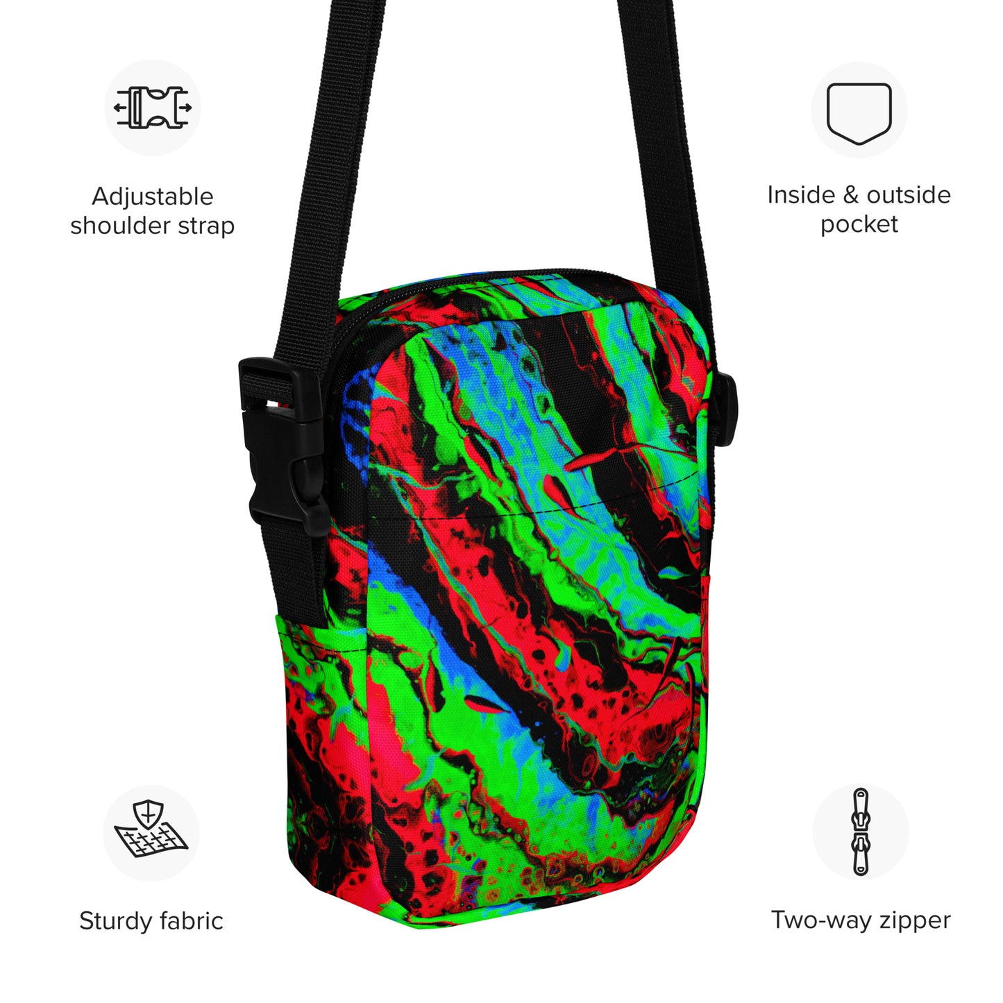 Toxic Decay Utility Crossbody Bag