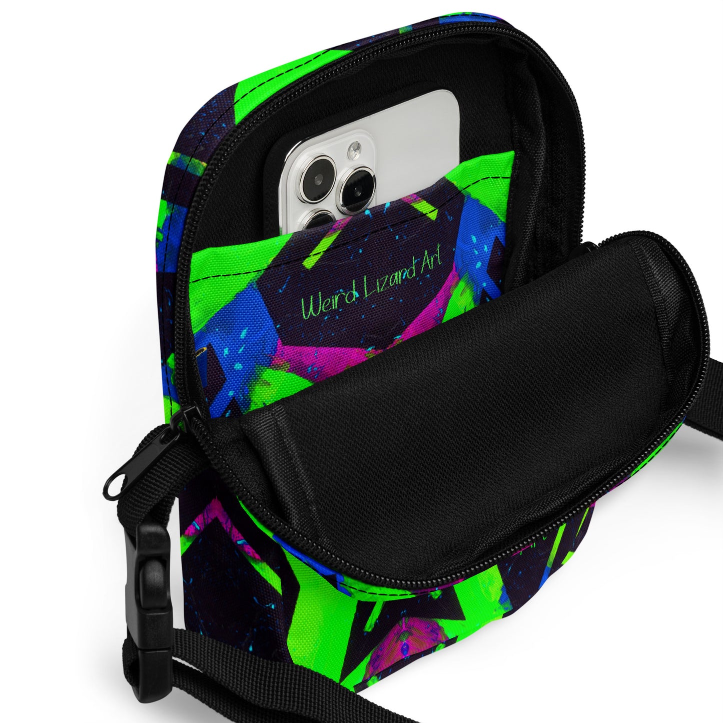 Neon Fracture 2 Utility Crossbody Bag