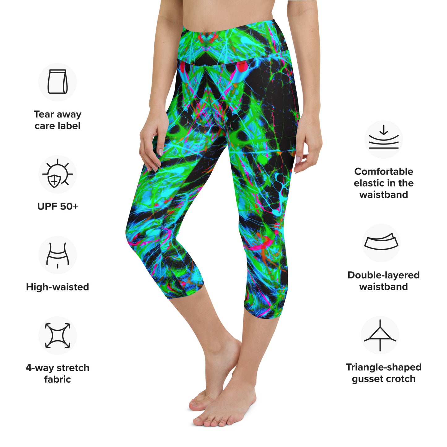 90s Vibe 2 Yoga Capri Leggings