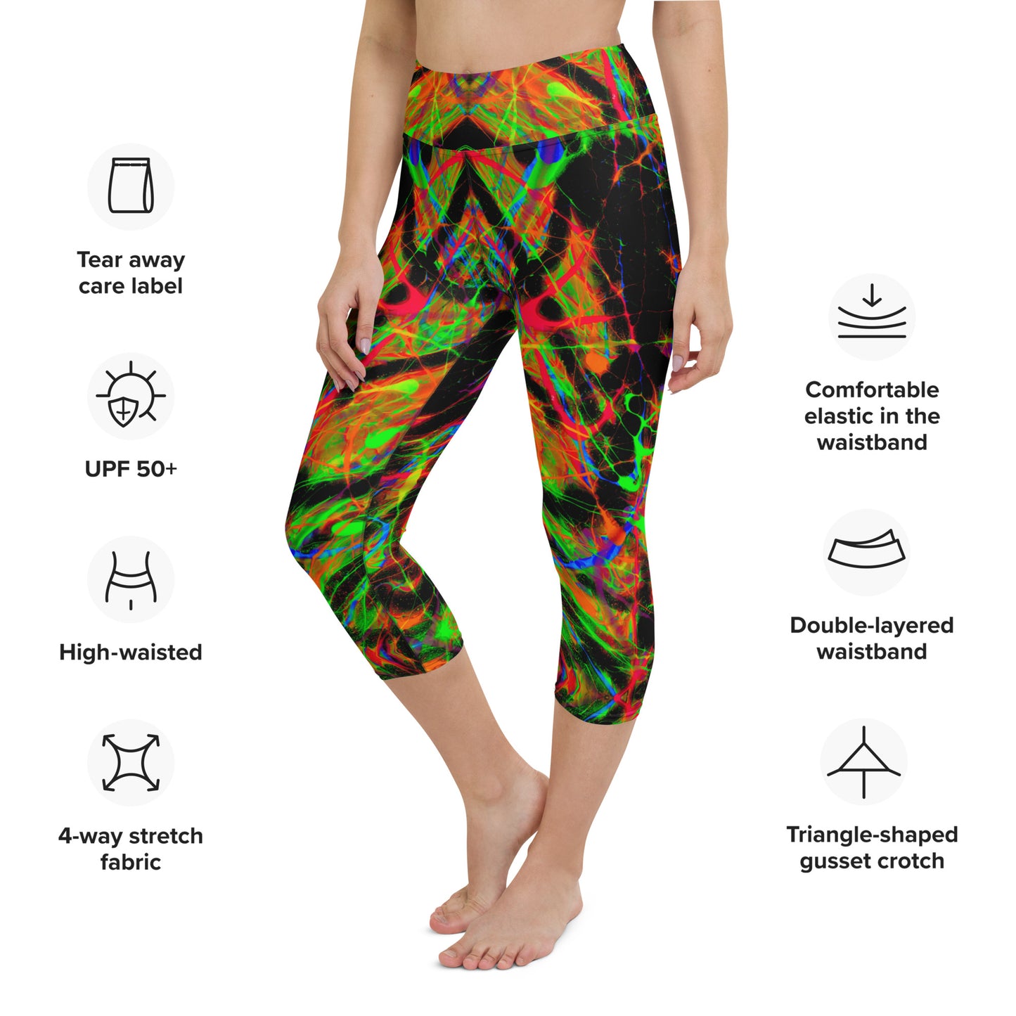 90s Vibe Yoga Capri Leggings