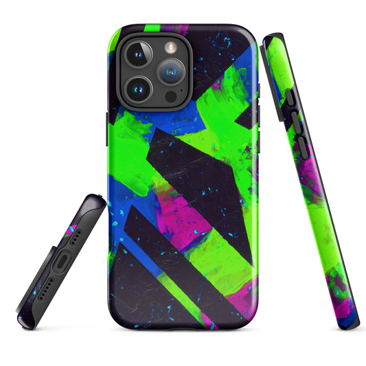 Neon Fracture 2 Tough Case for iPhone®
