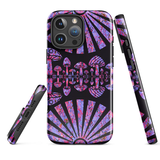 Sunshine & Shrooms (Purple) Tough Case for iPhone®