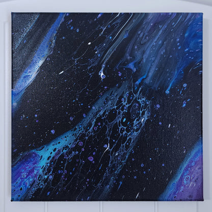 10x10 "Spaced Out" Fluid Painting