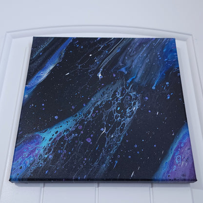 10x10 "Spaced Out" Fluid Painting