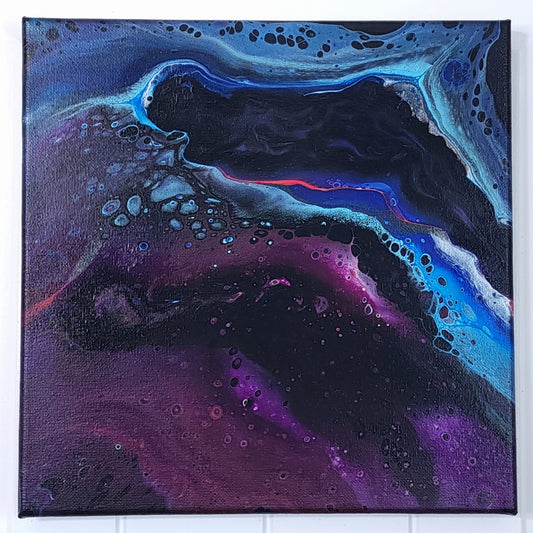 10x10 Space Drip Neon Painting