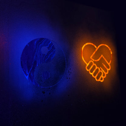 10x20 Gallery Wrapped Glow PLUR Painting
