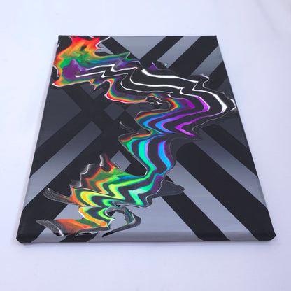 11x14 Rainbow Fox Painting