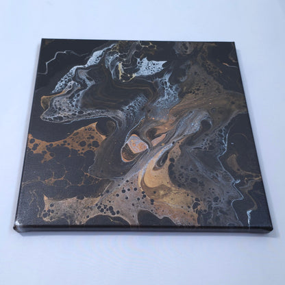 12x12 in. Metallic Fluid Painting