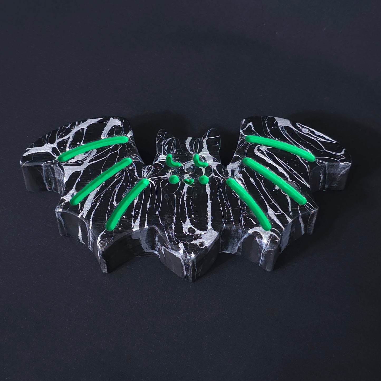 Green Bat Wooden Decor